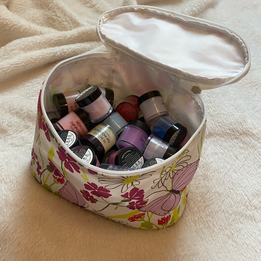 30+ Assorted Dip Powders in Floral Bag